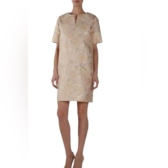 NWT! CHLOE Silk-Blend Metallic Shift Dress • 38FR/6US - Picture 1 of 14